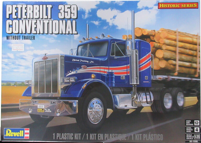 Revell 1/25 Scale Peterbilt Model 359 Tractor Plastic Model kit - 1506 ...