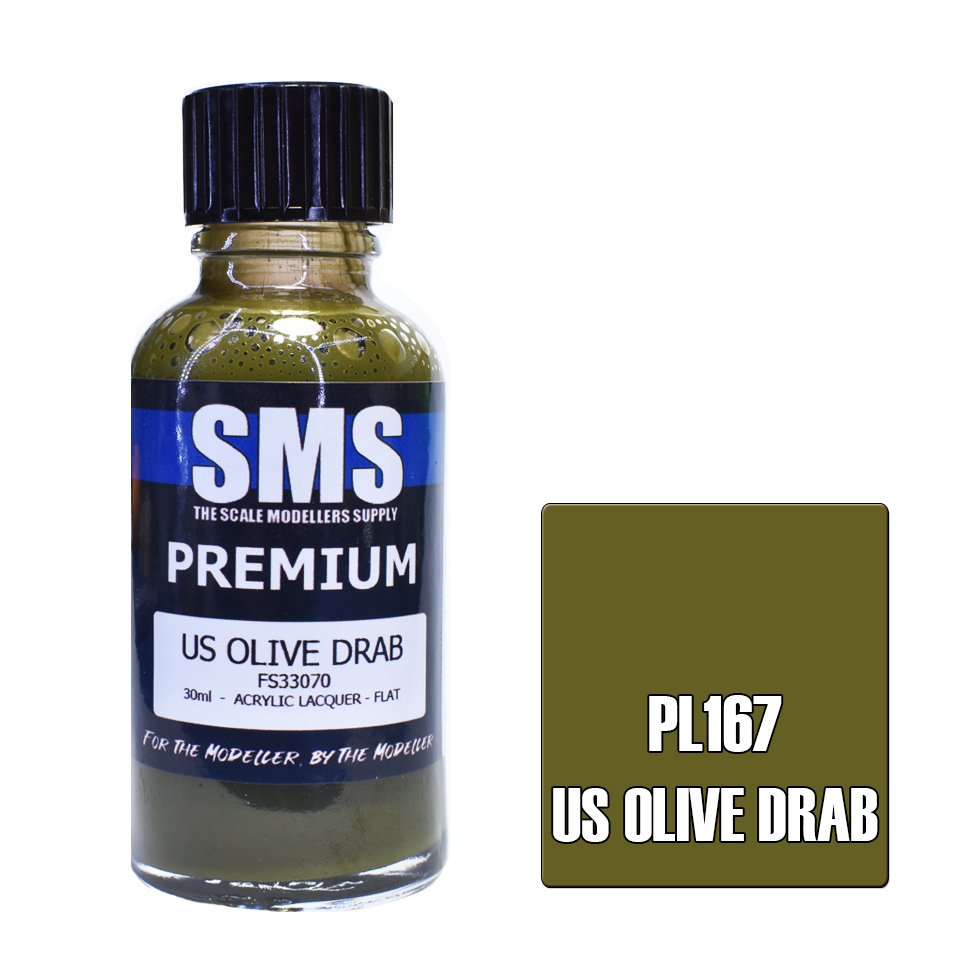 SMS Paint US Olive Drab - PL167 - Somerset Models