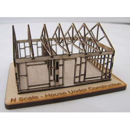 SM012 - N Scale - Laser Cut "The House Under Construction"