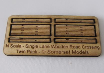 SM028 - N Scale - Laser Cut "Single Lane Road Crossing"