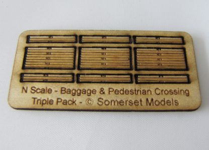 SM029 - N Scale - Laser Cut "Baggage and Pedestrian Crossing"