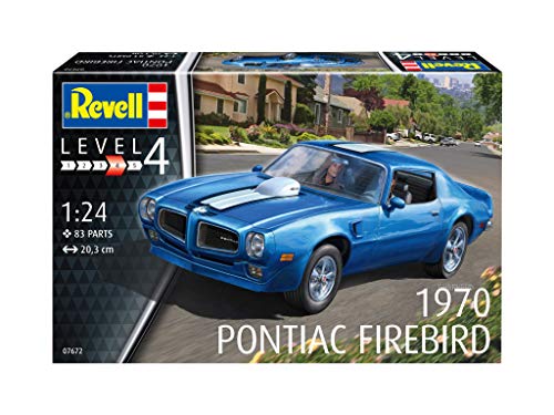 Automodellbausatz 1:24 Kit Modelo Revell-1970 Pontiac Firebird 07672 Color sin Pintar 