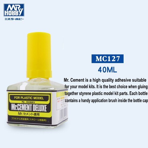Mr Hobby Cement Deluxe Quick Dry Adhesive Glue With Brush for