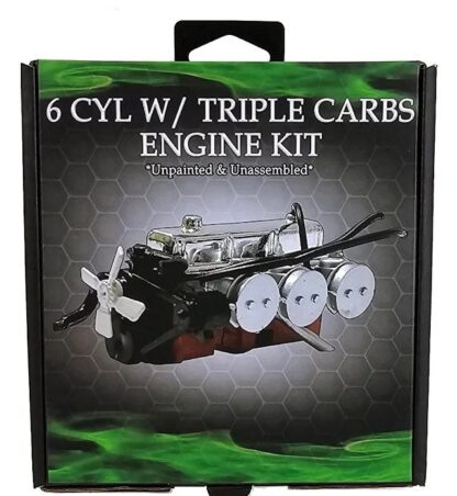 DDA 1/24 Scale 6cyl w/Triple Carbs Engine Kit - DDA623A