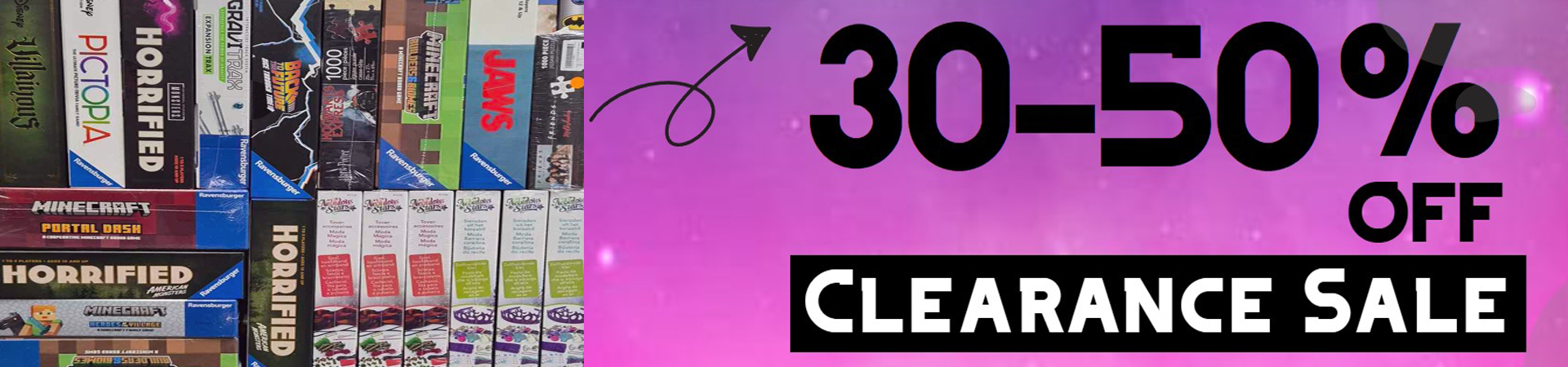 30-50% Clearance Sale