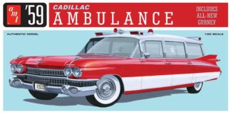 1/25 Scale 1959 Cadillac Ambulance AMT Model Kit - AMT1395