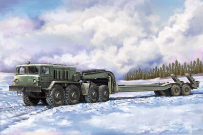 1/72 Scale MAZ-537G with MAZ/ChMZAP 5247G Semi Trailer Trumpeter - 07194