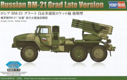 1/72 Scale Russian BM-21 Rocket Truck Hobby Boss - 82932
