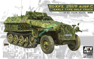 1/35 Scale SD.Kfz 251/9 AUSF.C Half Track AFV Club - AF35251