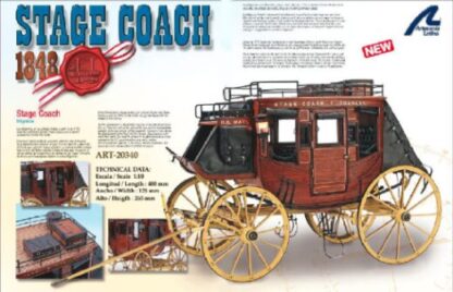 1848 Stage Coach Wooden Kit Artesania - 20340