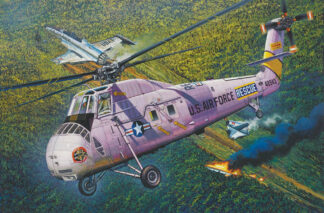 1/48 Scale HH-34J USAF Combat Rescue Helicopter Trumpeter - 02884