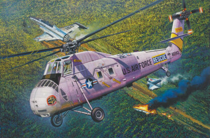 1/48 Scale HH-34J USAF Combat Rescue Helicopter Trumpeter - 02884