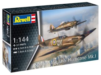 1/144 Scale Spitfire Mk.1a & Hurricane Mk.1 - Revell - 3771