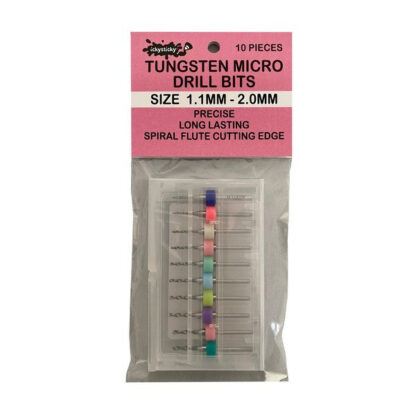 1.1mm -2.0mm Tungsten Micro Drill Bit Set - IckySticky - 550116