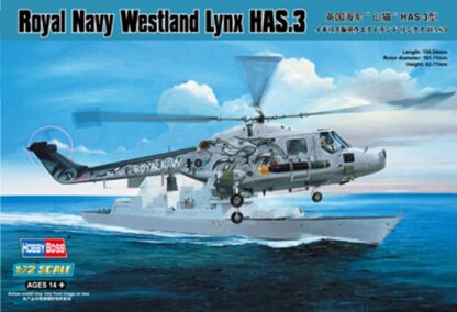 1/72 Scale Royal Navy Westland Lynx HAS.3 Hobby Boss - 87237