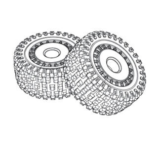 Tyre Set Hyper Go MJX - 16300C